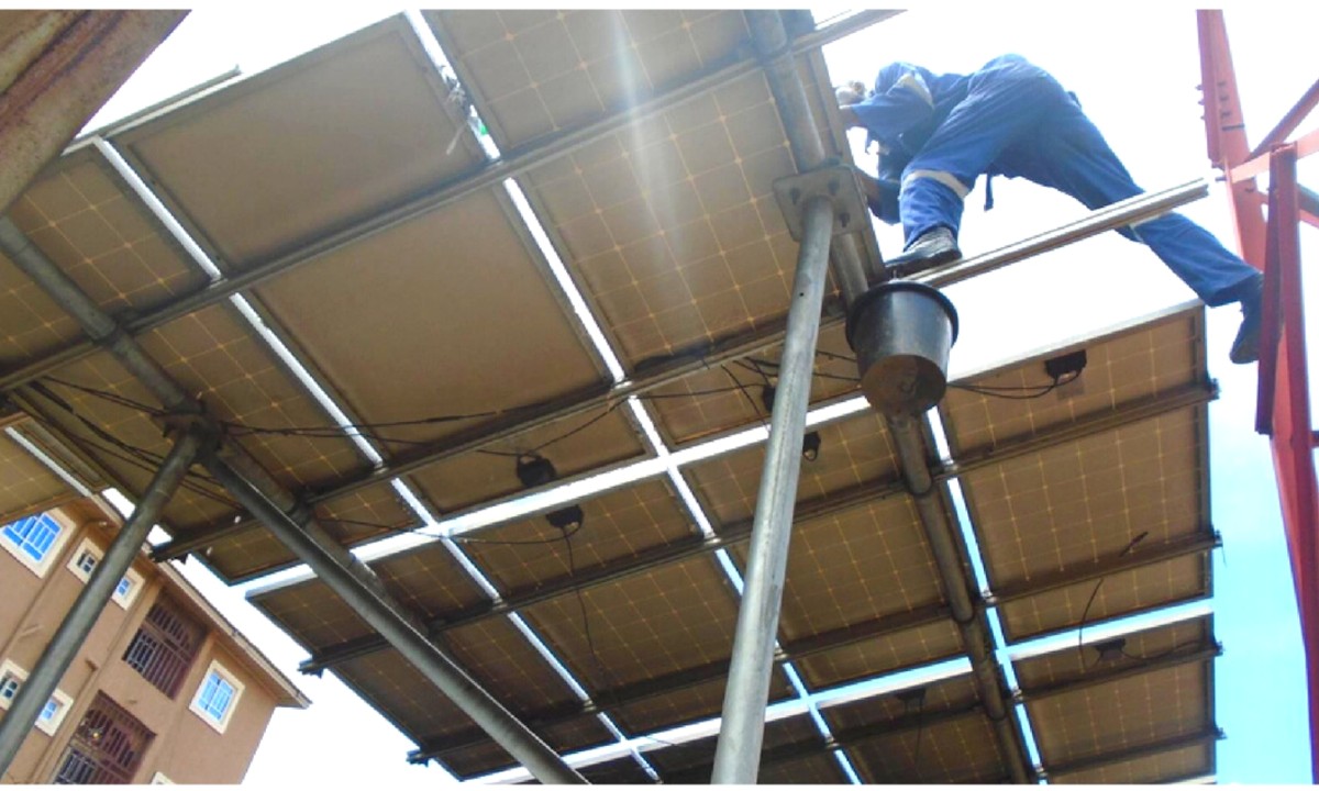 WetomTech technical team carrying out a solar installation